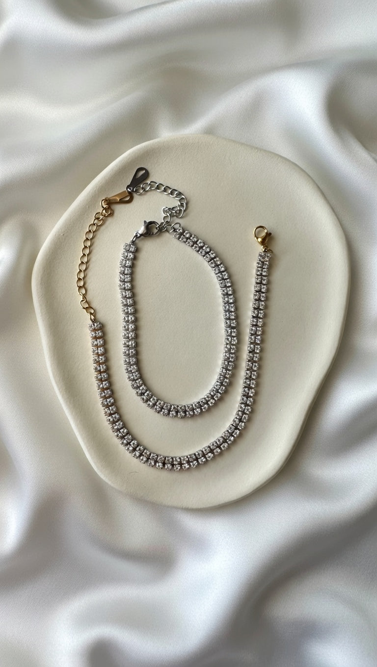 Pulseira tênis silver