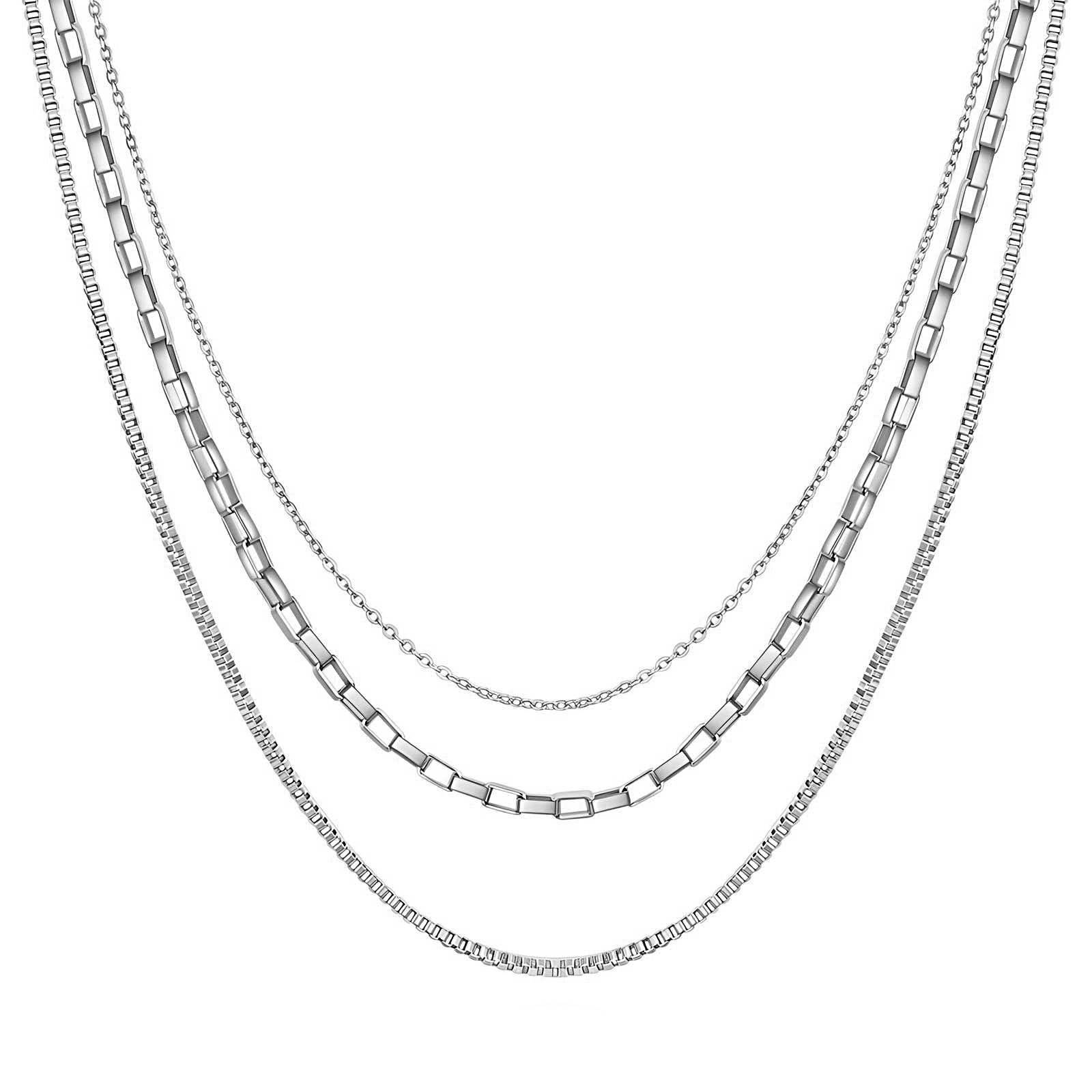 Colar mix silver